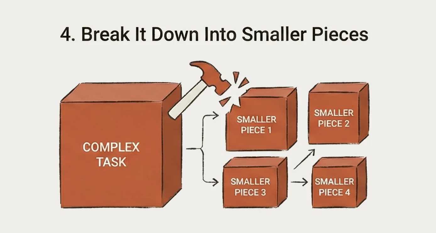 Break large tasks into phases, clear frequently, and be surgical with file references.